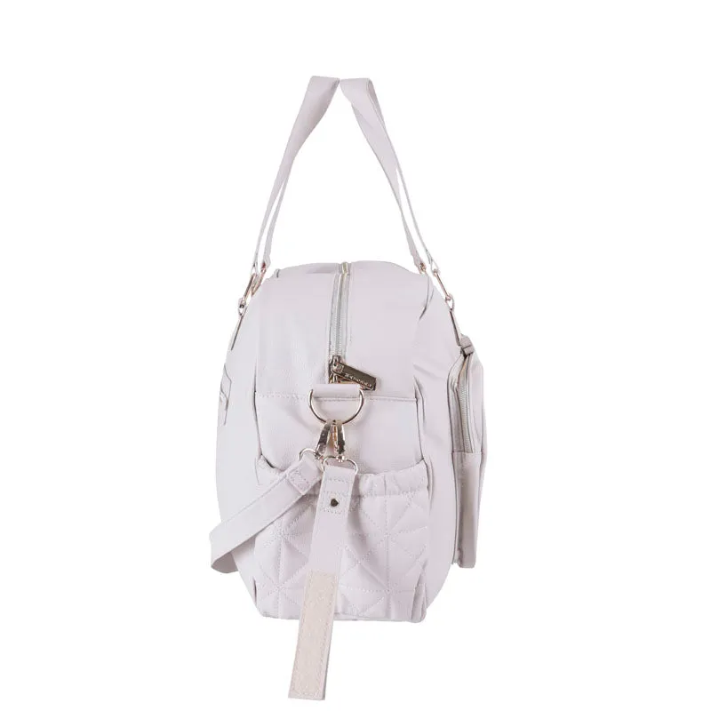 Beige Bow Diaper Bag