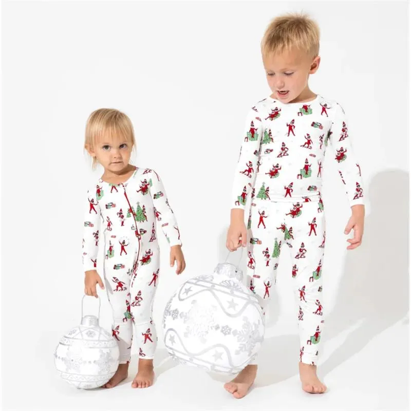 Bellabu Bear - Christmas Pajamas: The Elf On The Shelf Bamboo Sleepwear