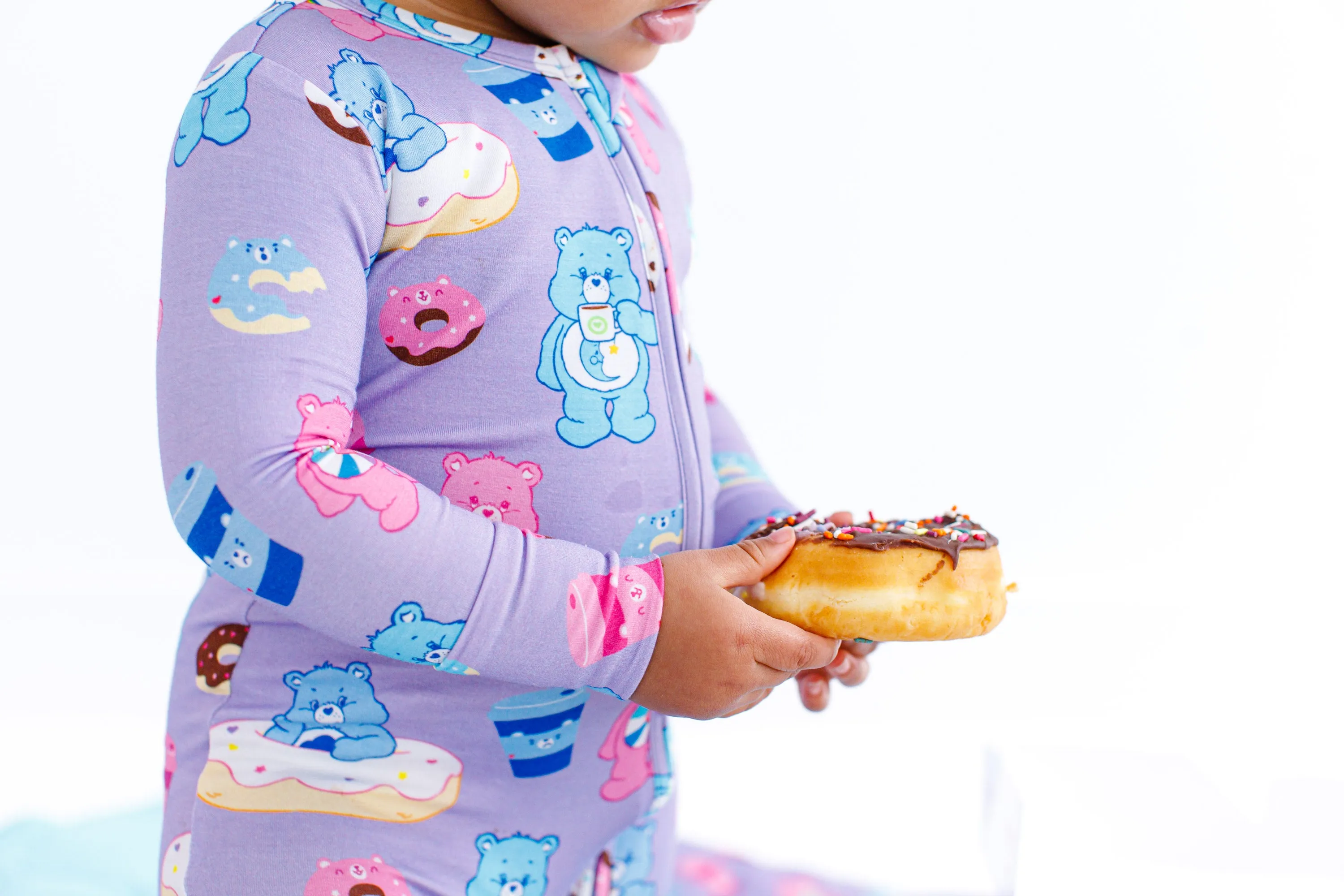 Birdie Bean Care Bears™ Donuts and Coffee Print Convertible Baby Romper