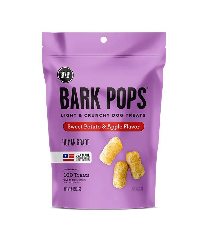 Bixbi Bark Pops Sweet Potato Apple Dog Treats