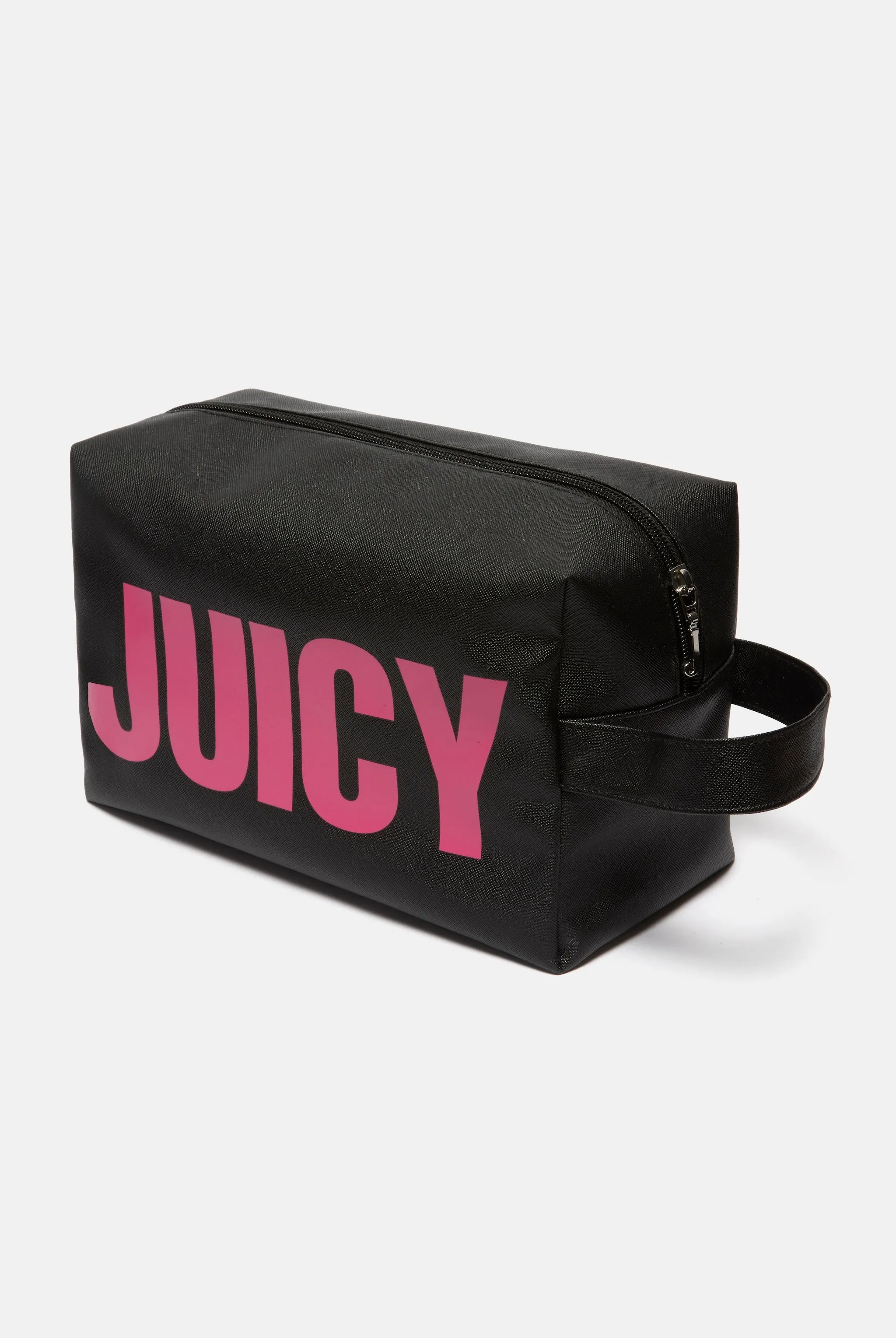 BLACK GRAPHIC WASH BAG