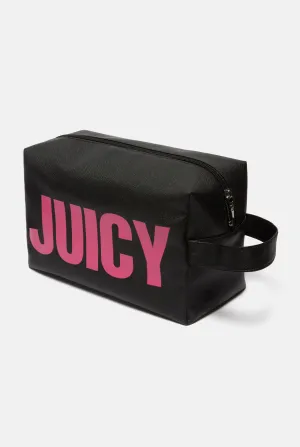 BLACK GRAPHIC WASH BAG