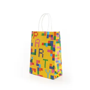 Blocks Party Paper Bag with Handles