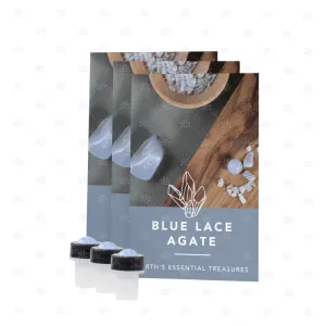 Blue Lace Agate Luxury Gemstone Roller (3 pack)