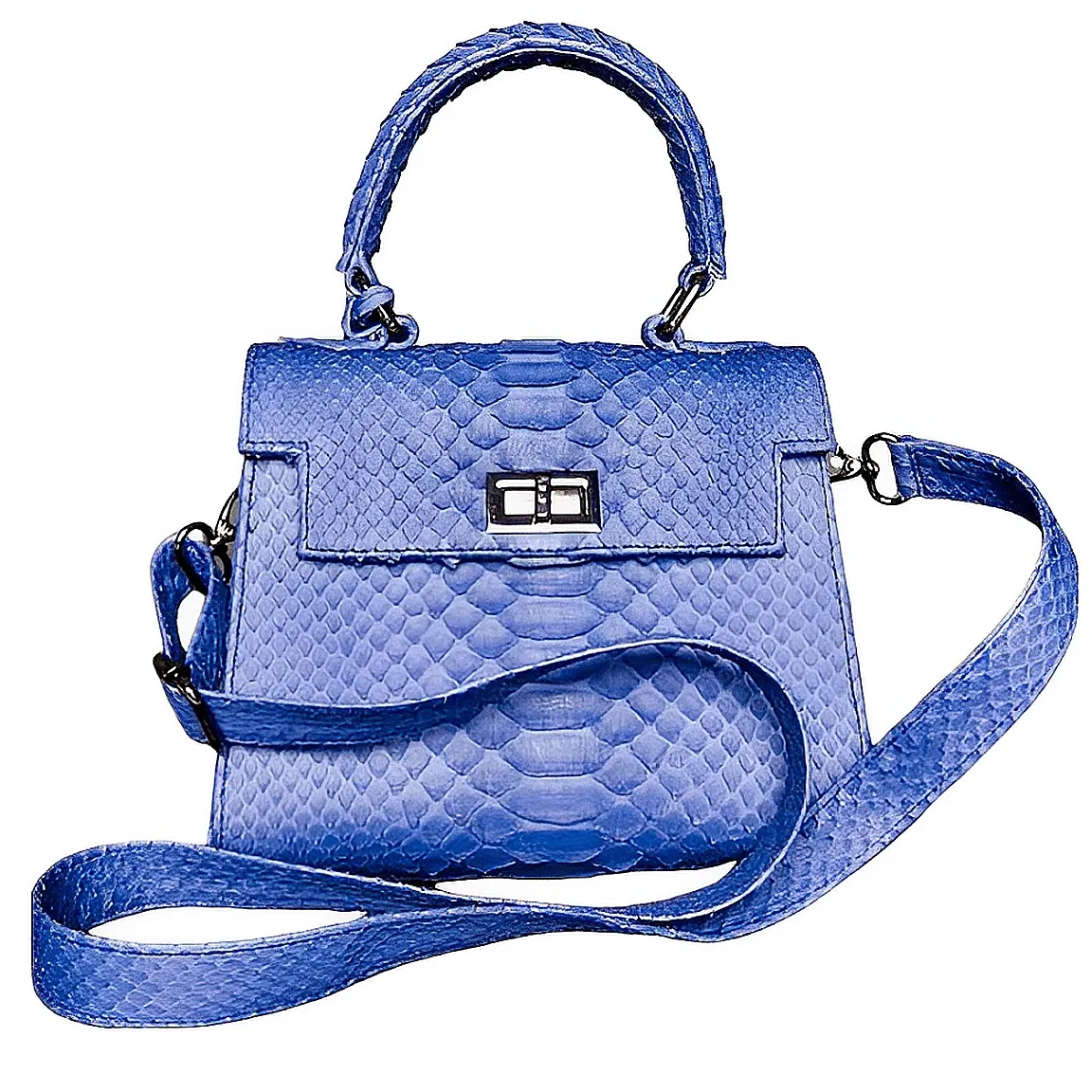 Blue Top Handle Bag