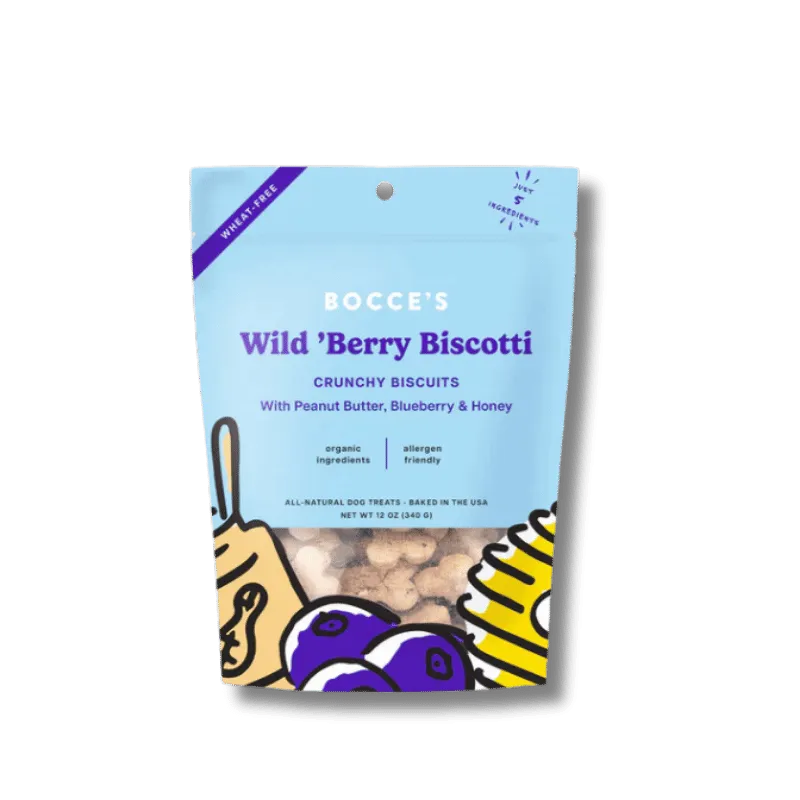 Bocce's Bakery - Wild 'Berry Biscotti Small Batch Biscuits - 12oz