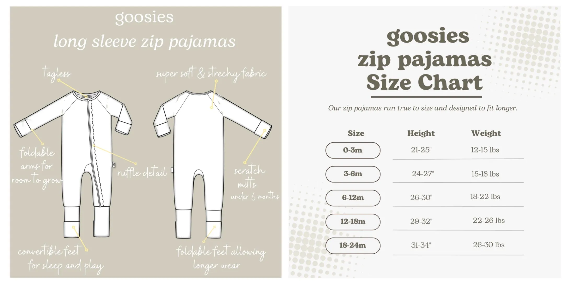 Boots & Bows Long Sleeve Zip PJ