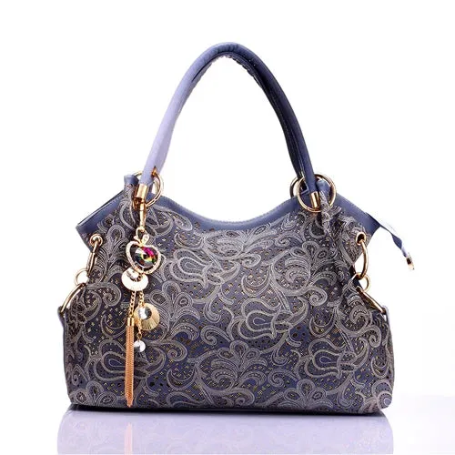 Brand luxury designer women handbags female PU leather hollow out tassel bags ladies messegner shoulder bag bolsa feminina LH33