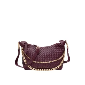 Burgundy Woven Bag