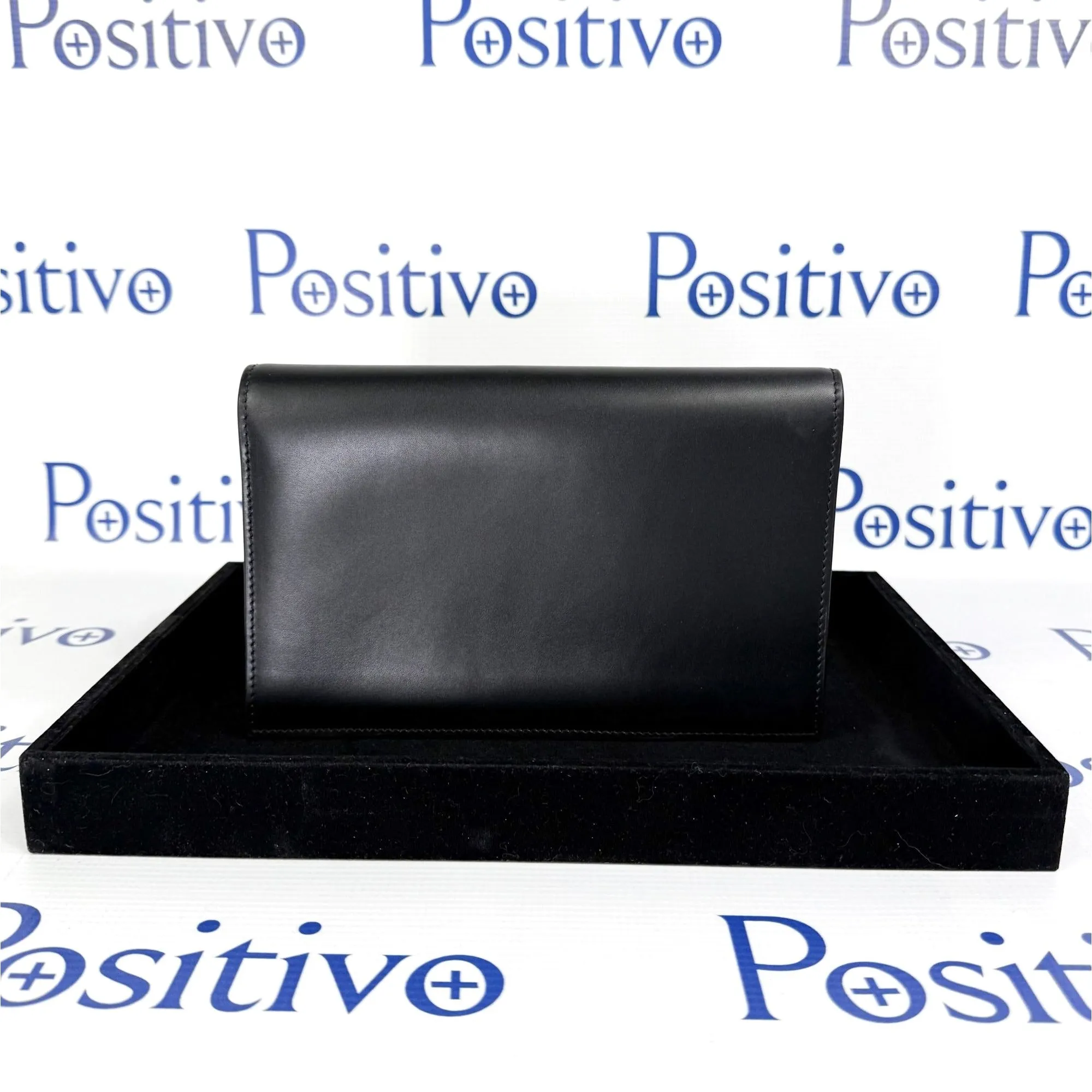 Buscemi Woman Black Leather Clutch Bag Small SAMPLE