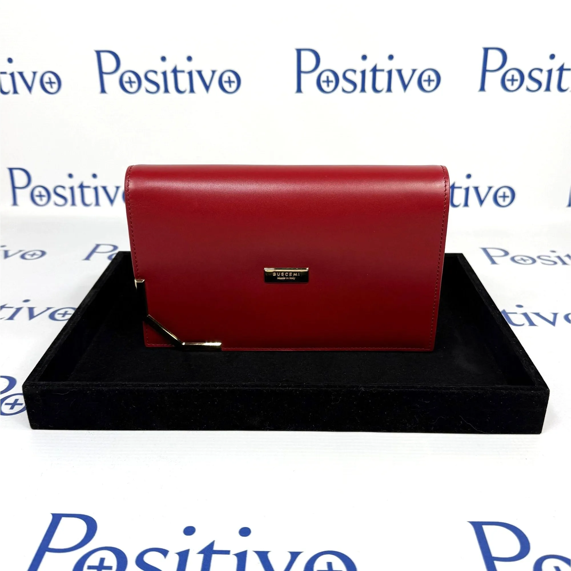 Buscemi Woman Ramino Leather Clutch Bag SAMPLE