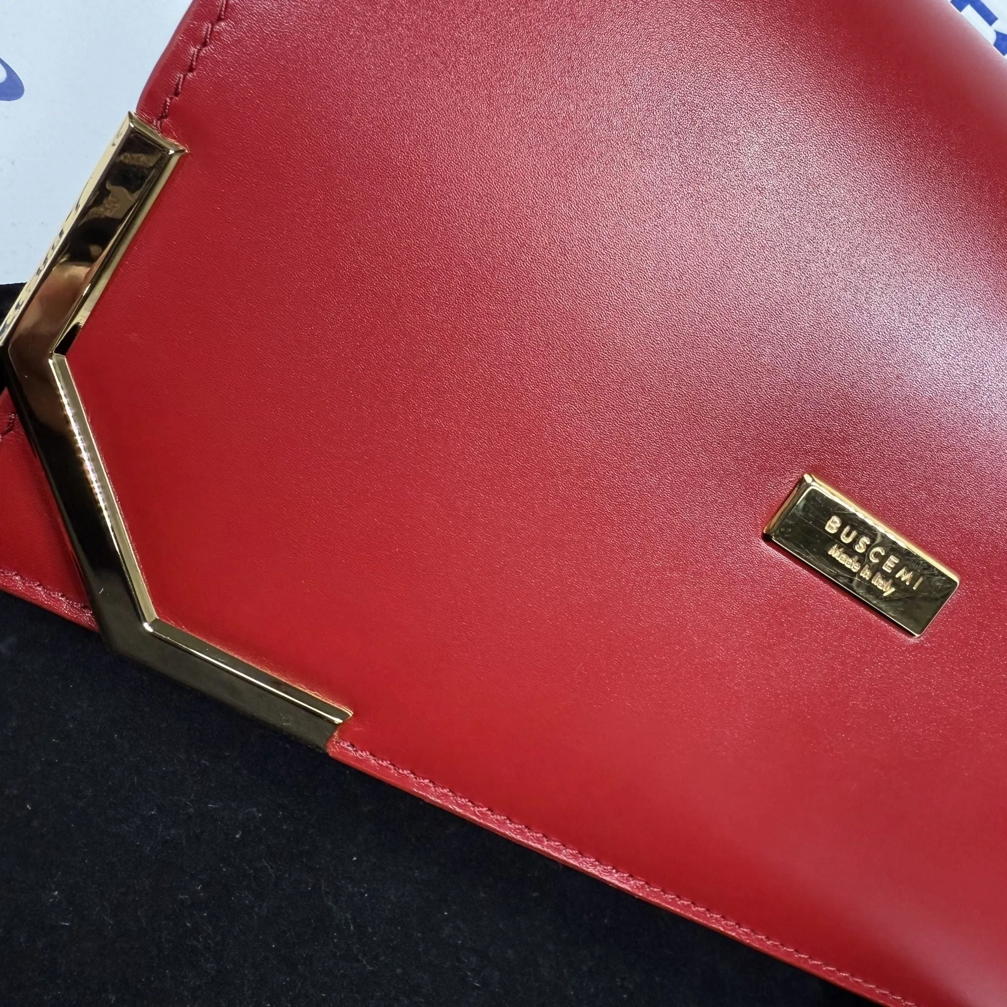 Buscemi Woman Ramino Leather Clutch Bag SAMPLE
