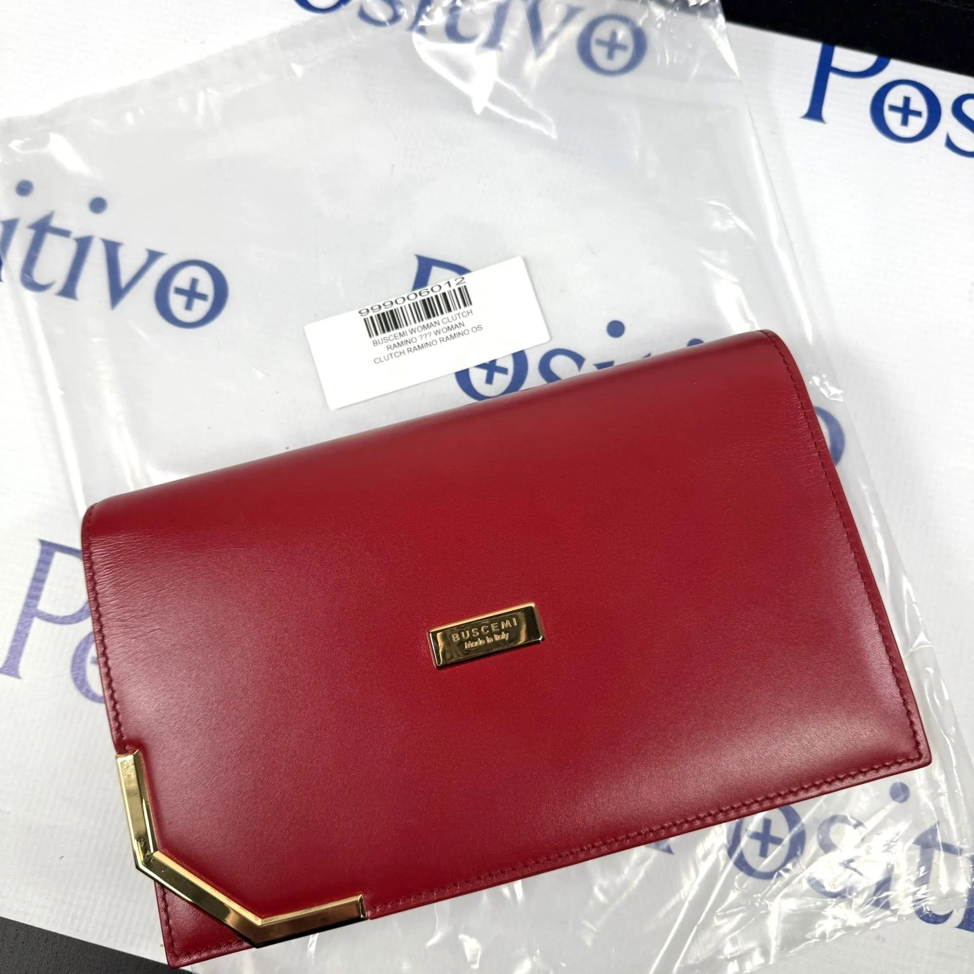 Buscemi Woman Ramino Leather Clutch Bag SAMPLE