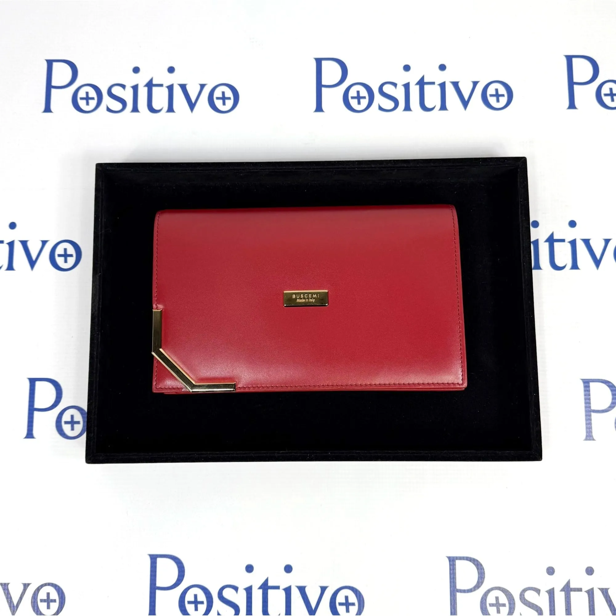 Buscemi Woman Ramino Leather Clutch Bag SAMPLE