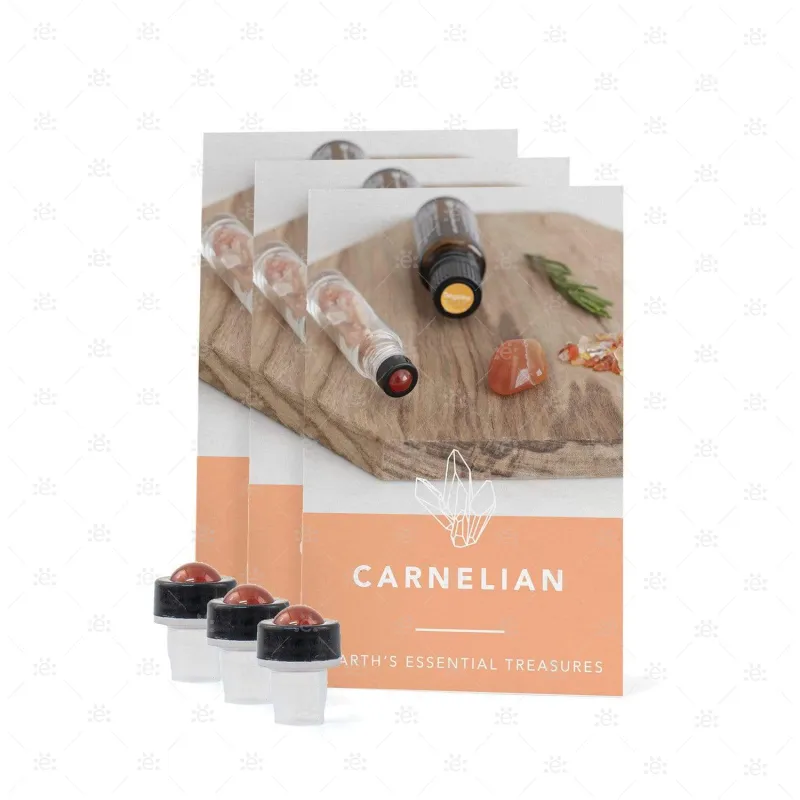 Carnelian Luxury Gemstone Roller (3 pack)