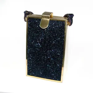 Carnival Glass Beaded Handbag with Floral Detail by Tyrolean New York