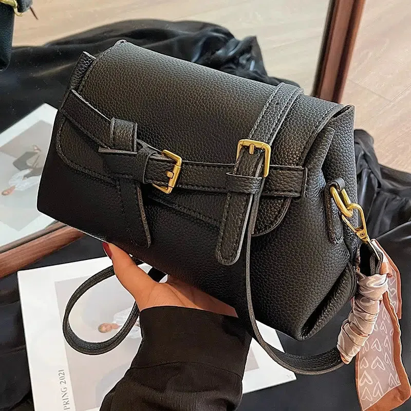 Casual Buckle Small Square Shoulder Bag