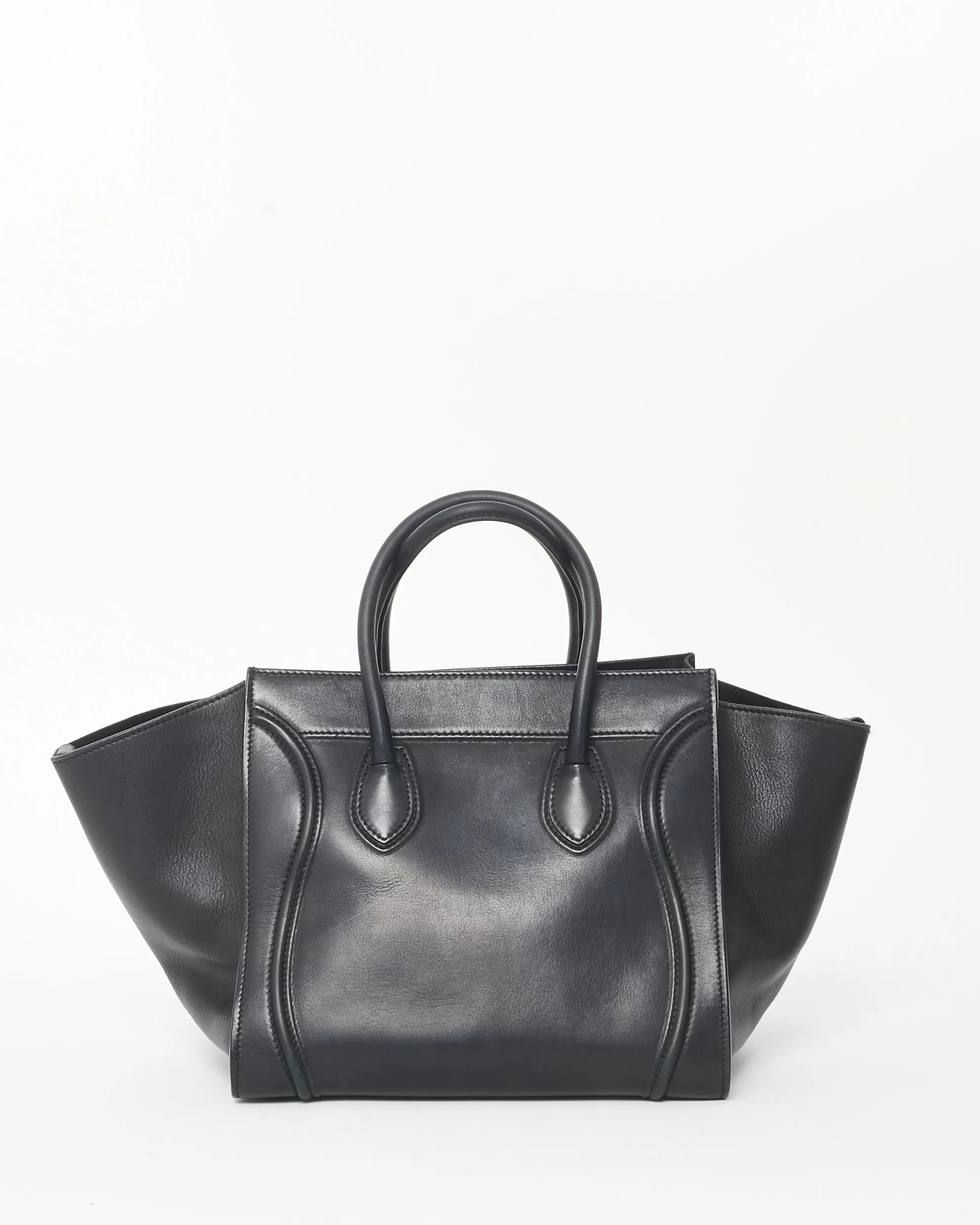 Celine Black Leather Medium Phantom Luggage Tote