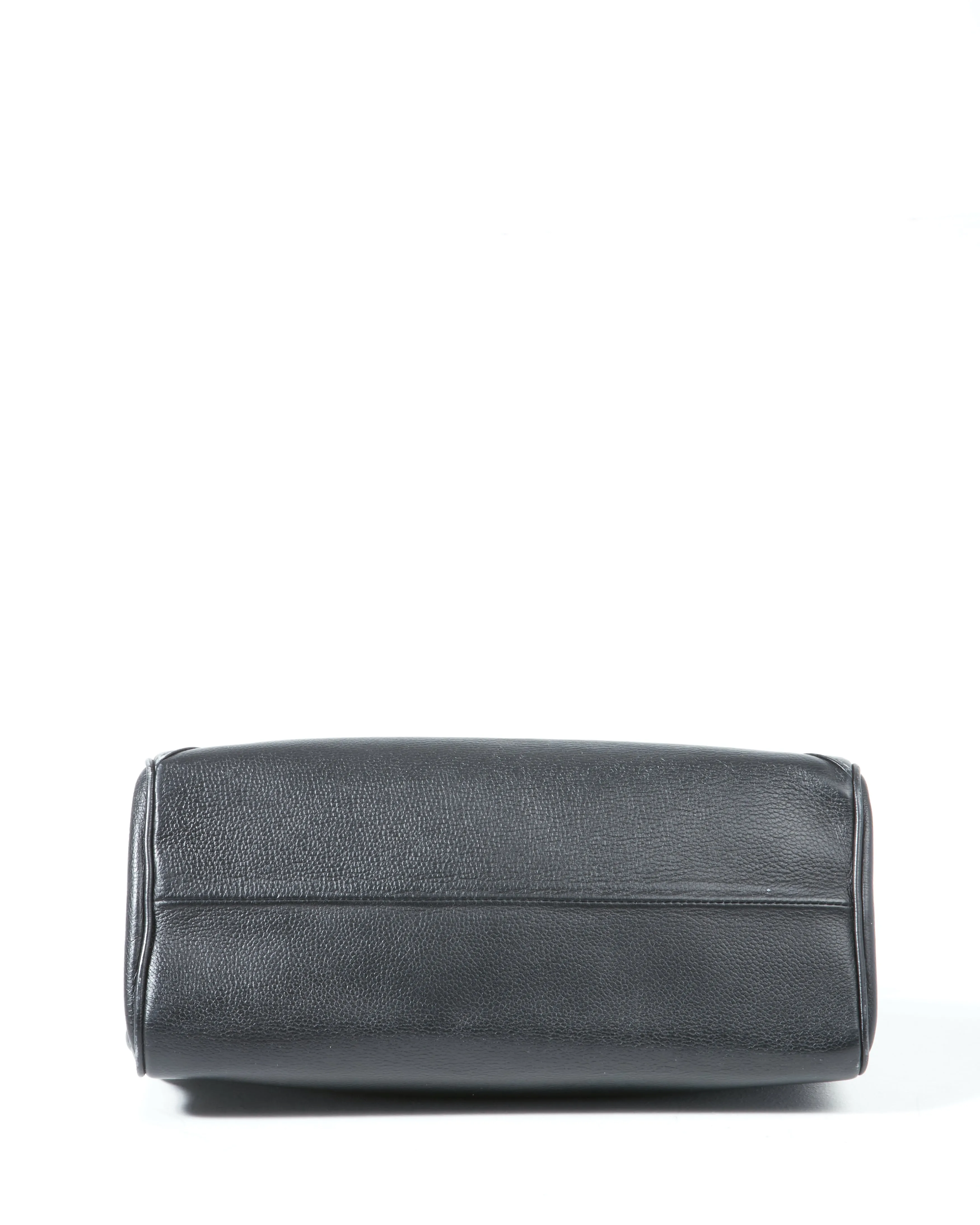 Chanel Black Caviar Leather 2003 Small Shoulder Bag