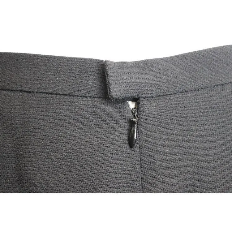 CHANEL Black Two-Piece Top and Skirt Set | Size 42