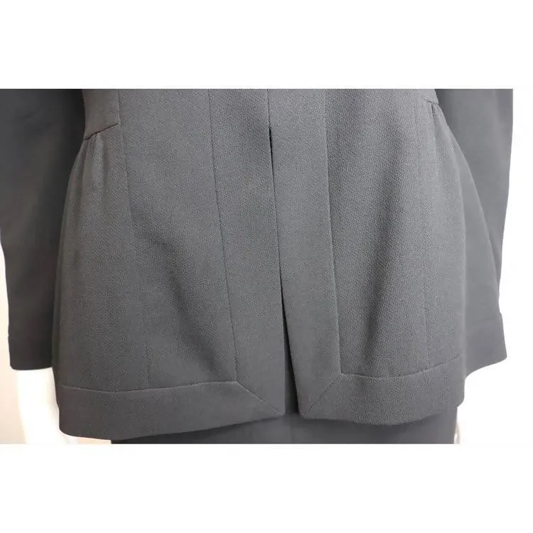 CHANEL Black Two-Piece Top and Skirt Set | Size 42
