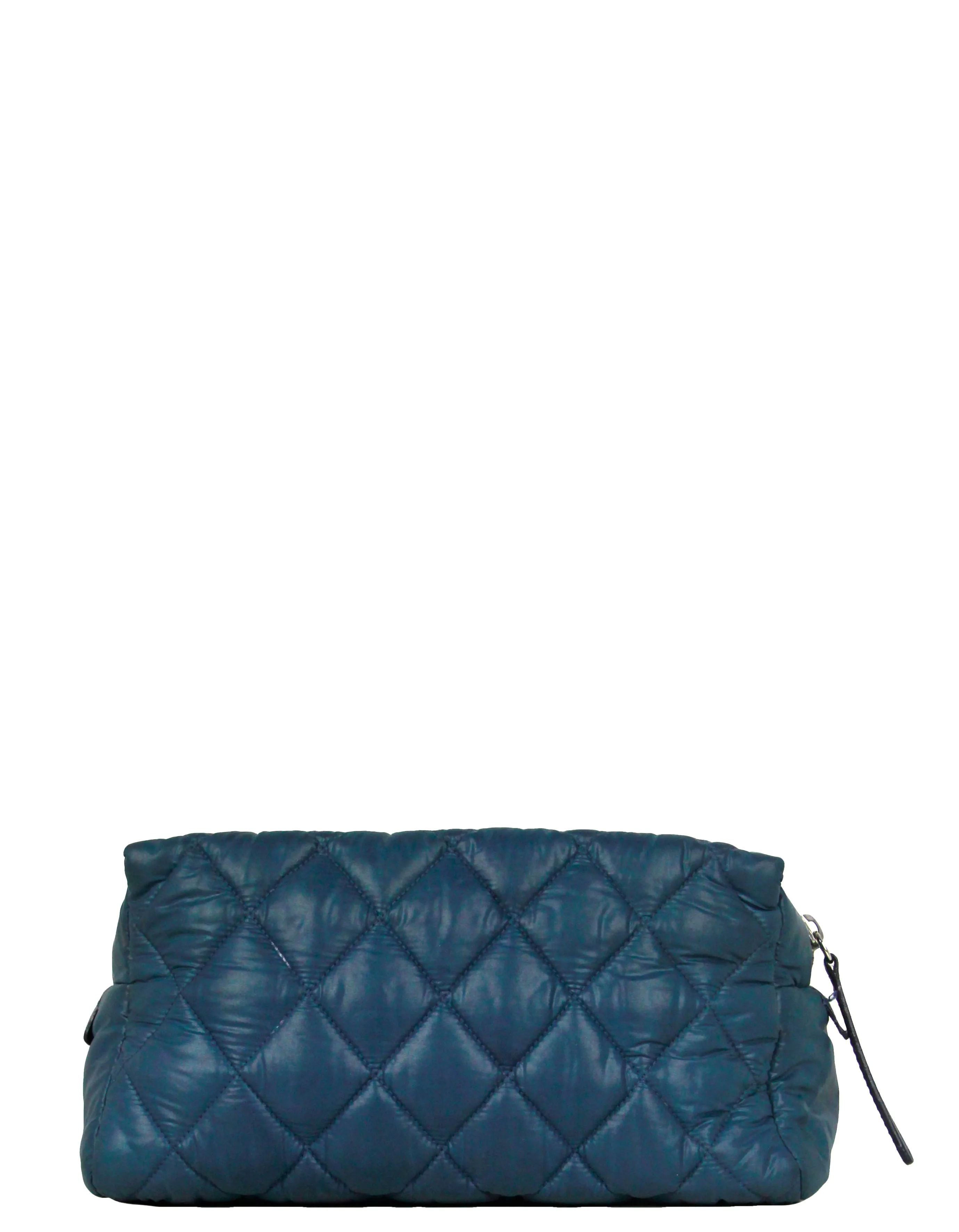 Chanel Blue Nylon Coco Cocoon Cosmetic Bag