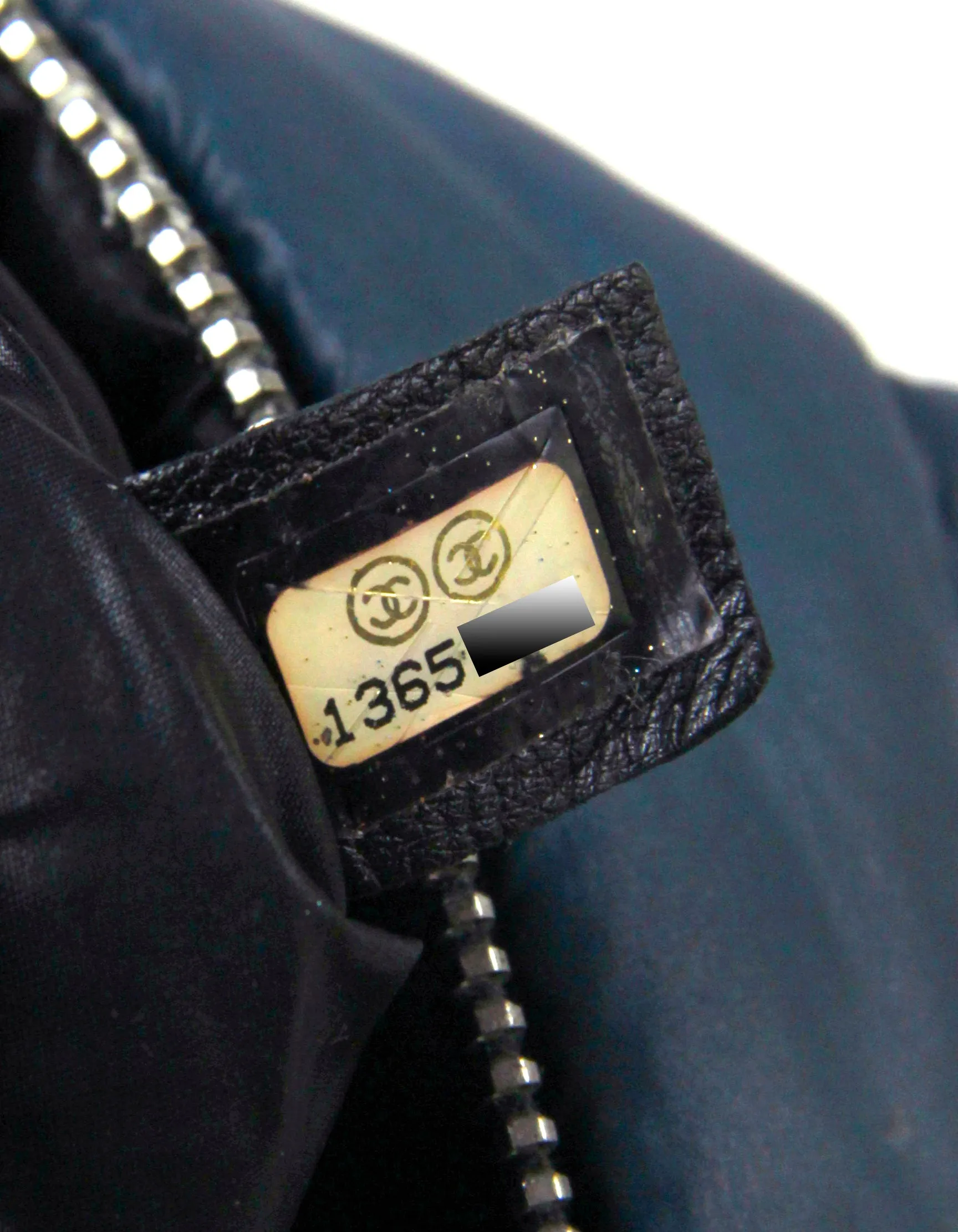 Chanel Blue Nylon Coco Cocoon Cosmetic Bag