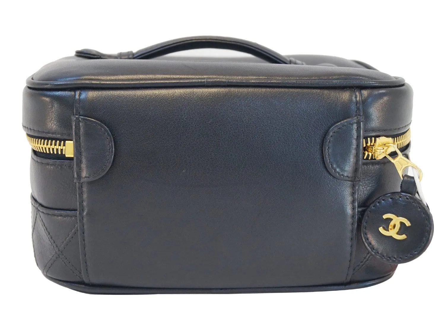 CHANEL Caviar Skin Vanity Cosmetic Bag Black - Final Call