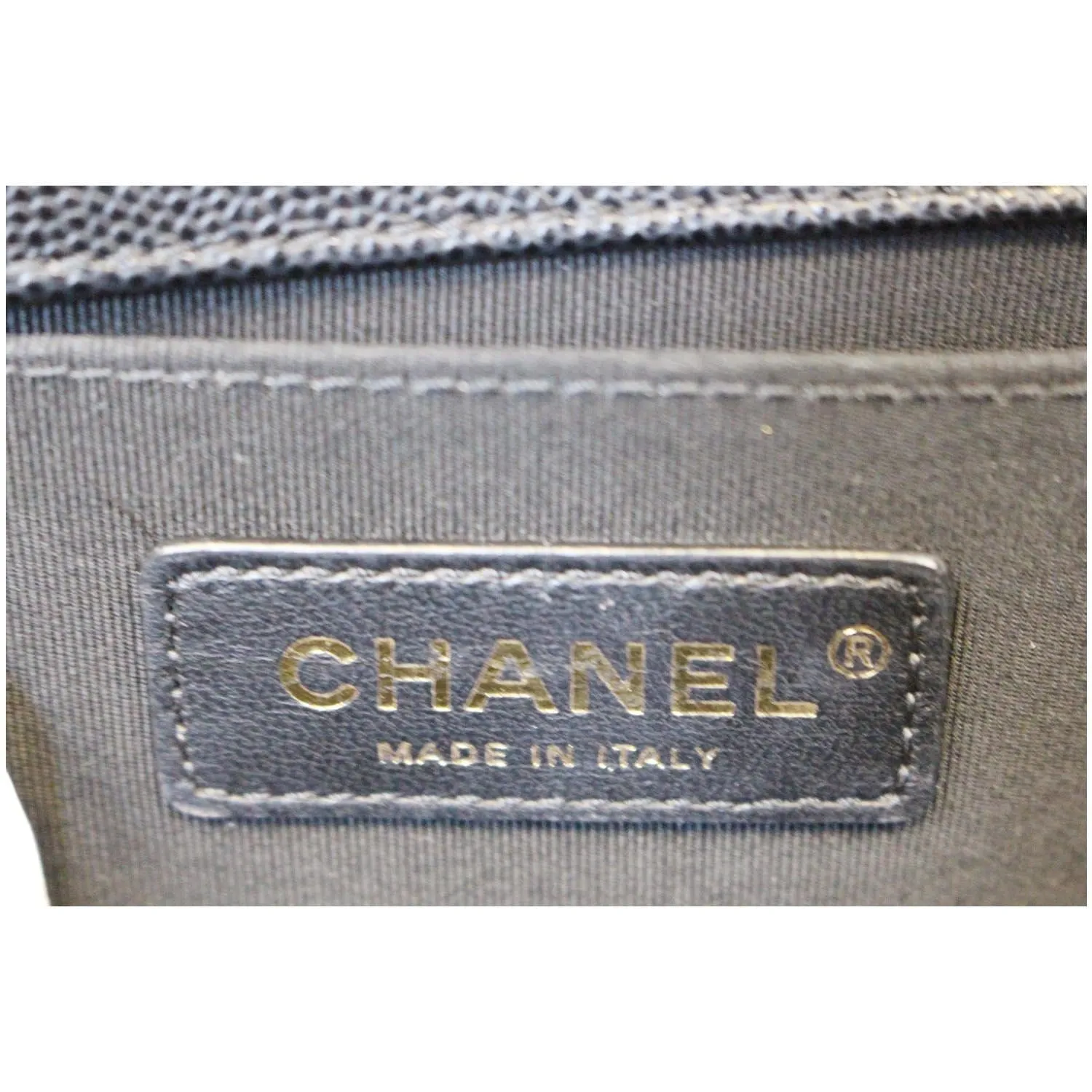 CHANEL Le Boy Small Caviar Leather Shoulder Bag Black