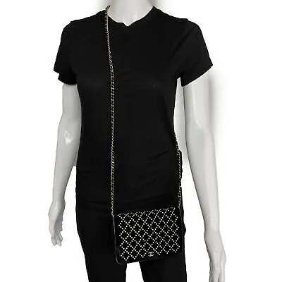 Chanel - Metiers d'Art 2017 Black Velvet and Pearl Crossbody Wallet on Chain