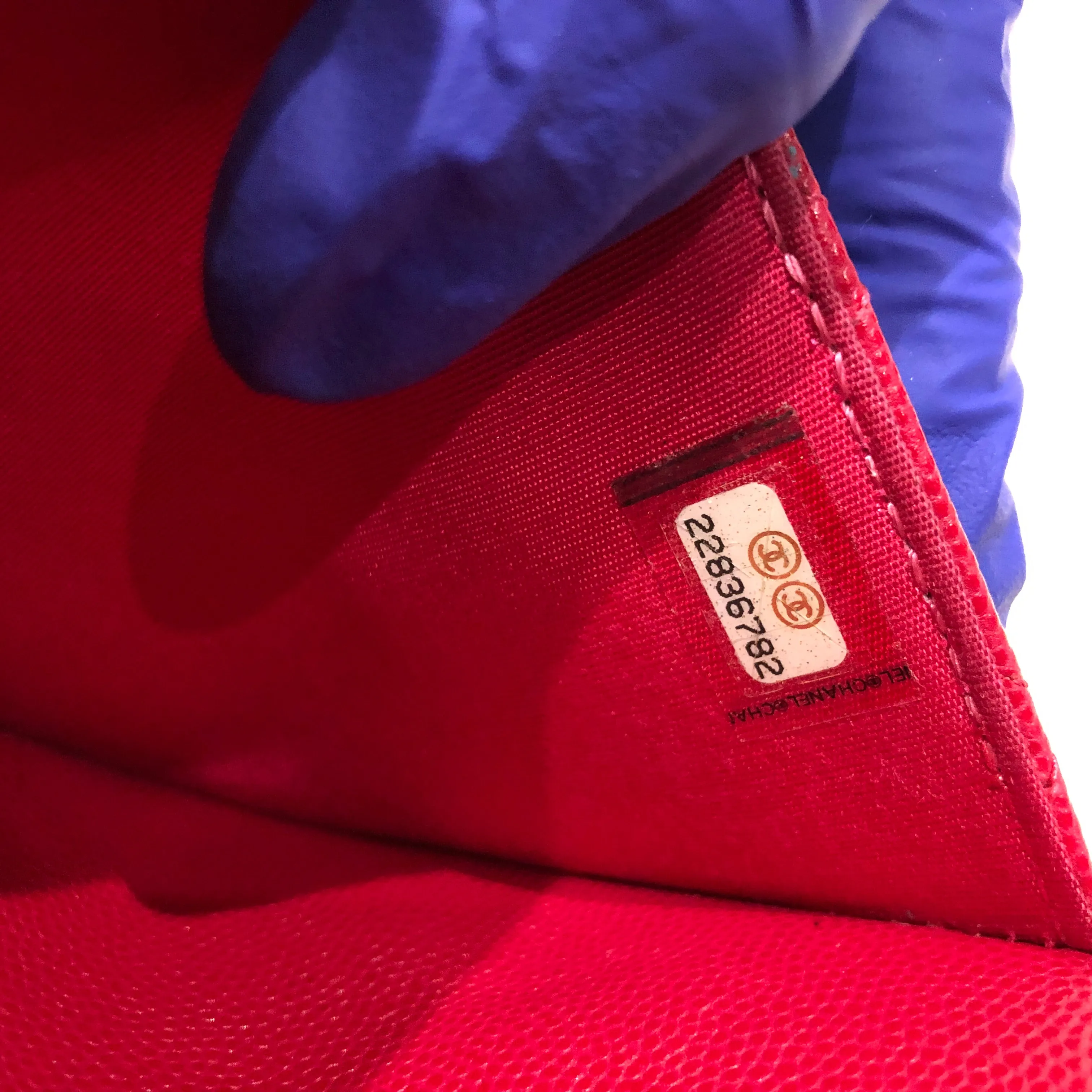 Chanel Red Caviar Wallet On Chain Crossbody Bag Sku# 83262