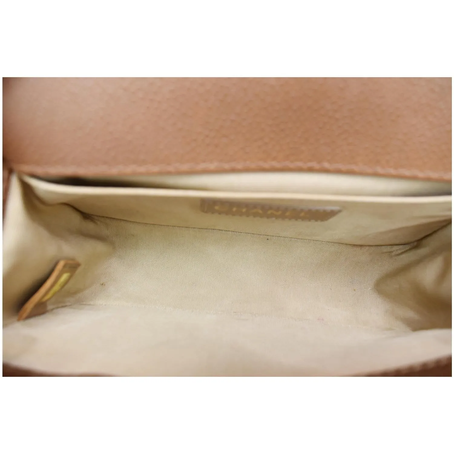 CHANEL Small Boy CC Chain Leather Shoulder Bag Brown