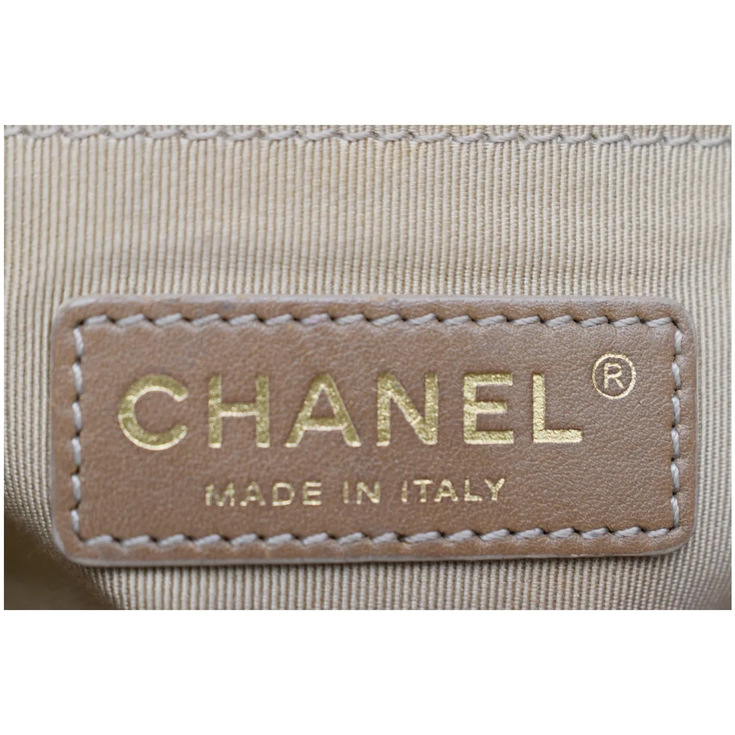 CHANEL Small Boy CC Chain Leather Shoulder Bag Brown