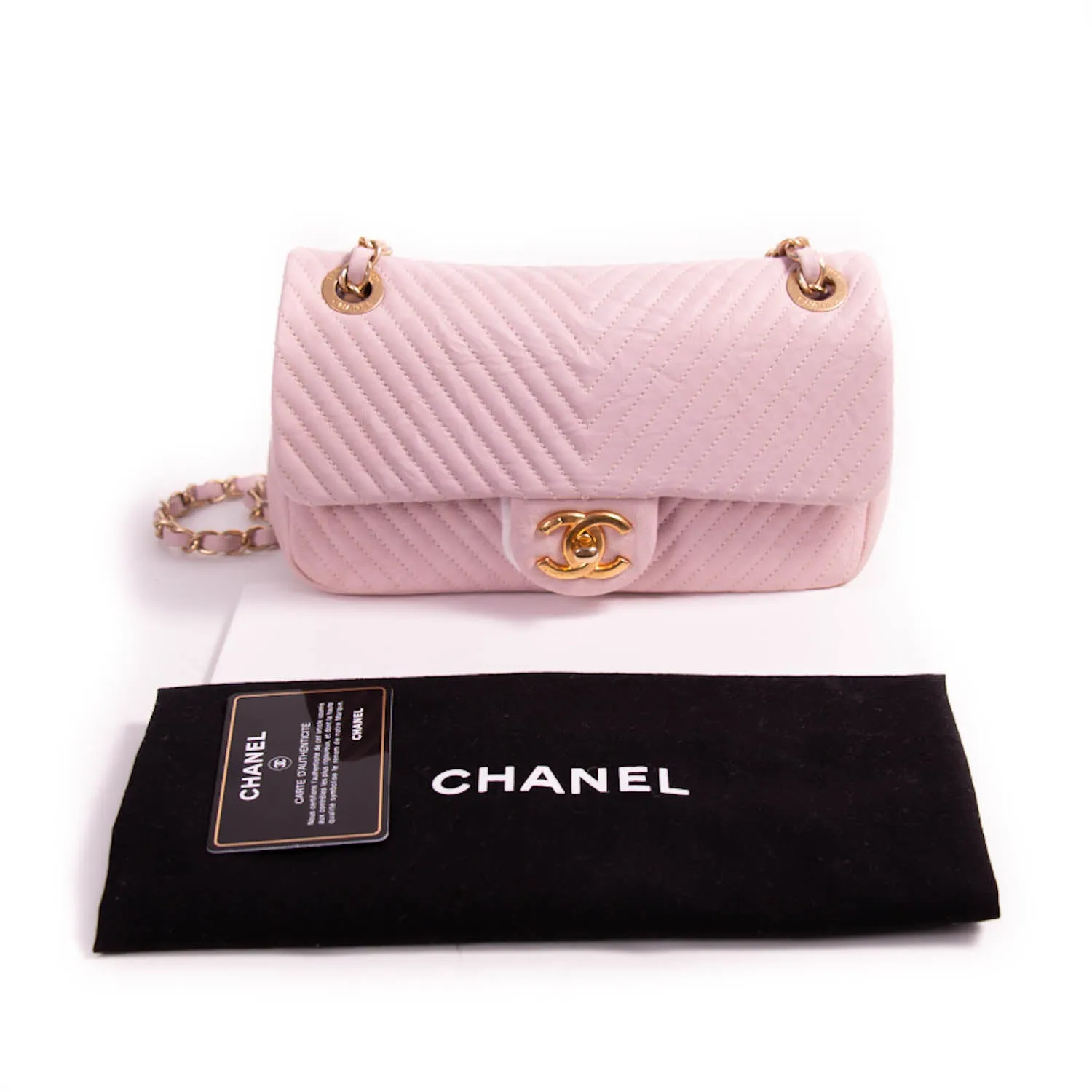 Chanel Small Classic Chevron Flap Bag