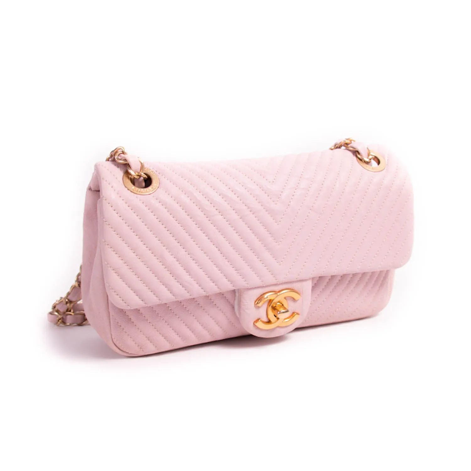 Chanel Small Classic Chevron Flap Bag