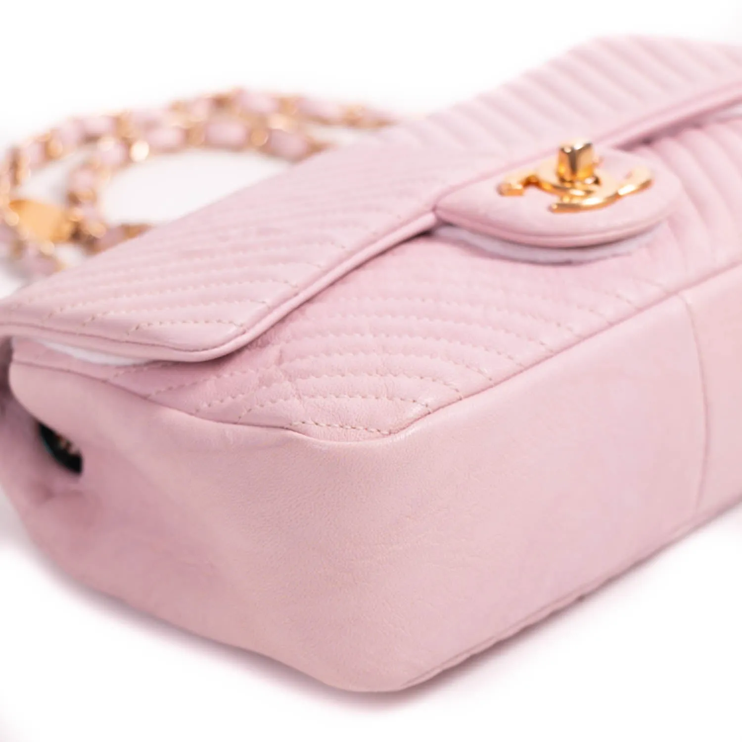 Chanel Small Classic Chevron Flap Bag