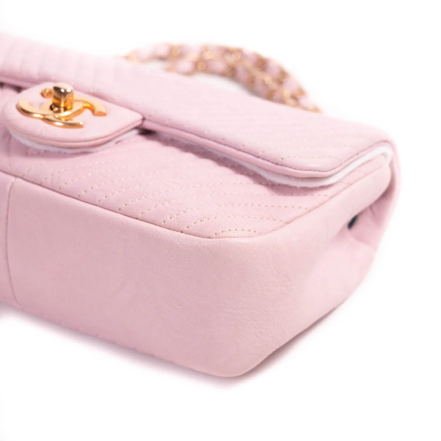 Chanel Small Classic Chevron Flap Bag