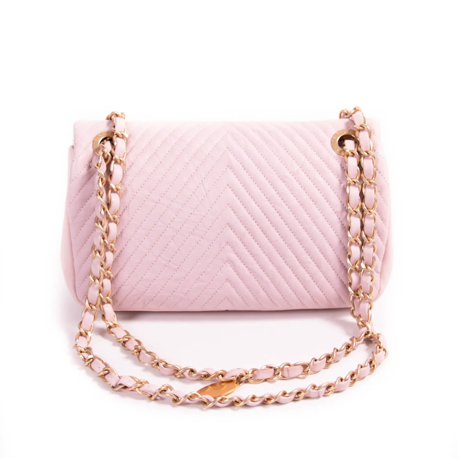 Chanel Small Classic Chevron Flap Bag