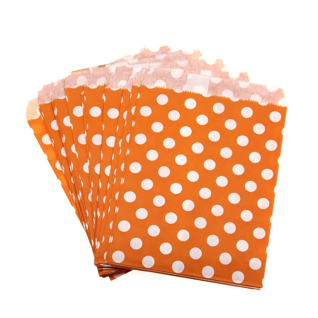 CHEAP 25pcs candy bag Gift Bags paper Pouches sweet favour buffet bags New Year Wedding Party Favor decoration Food Packaging