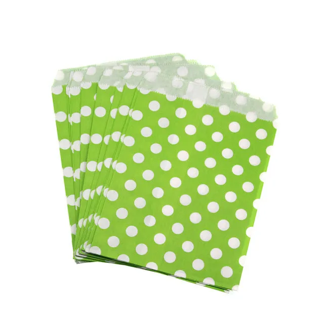 CHEAP 25pcs candy bag Gift Bags paper Pouches sweet favour buffet bags New Year Wedding Party Favor decoration Food Packaging