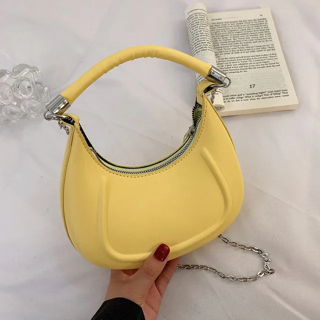 Chic Plush Chain Crossbody Bag