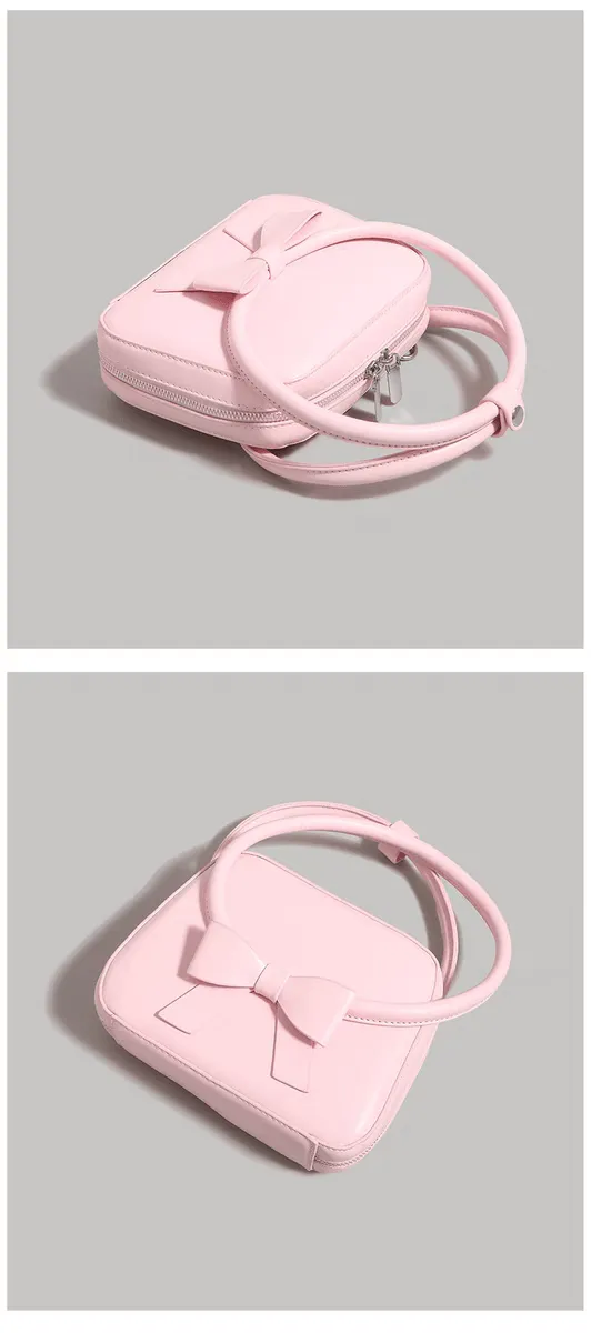 Chic Shoulder Crossbody Bowknot Leather Bag