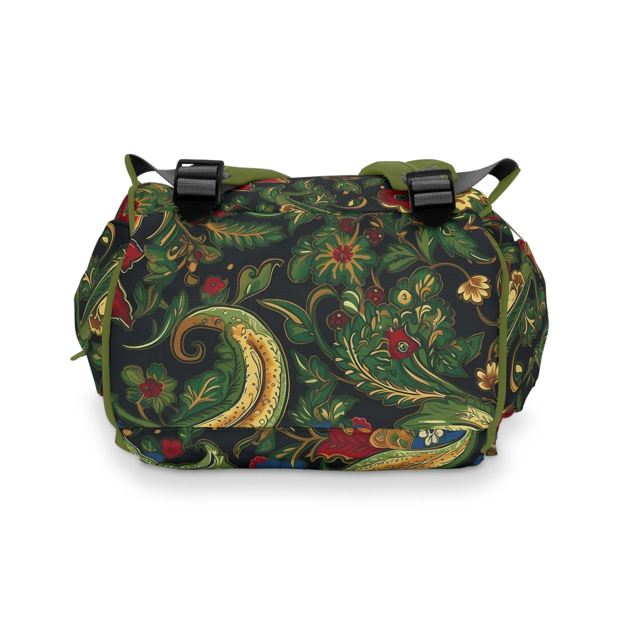 Chinoiserie Diaper Backpack - Elegant & Practical Baby Bag with Traditional Asian Motifs, Perfect for Stylish Parents