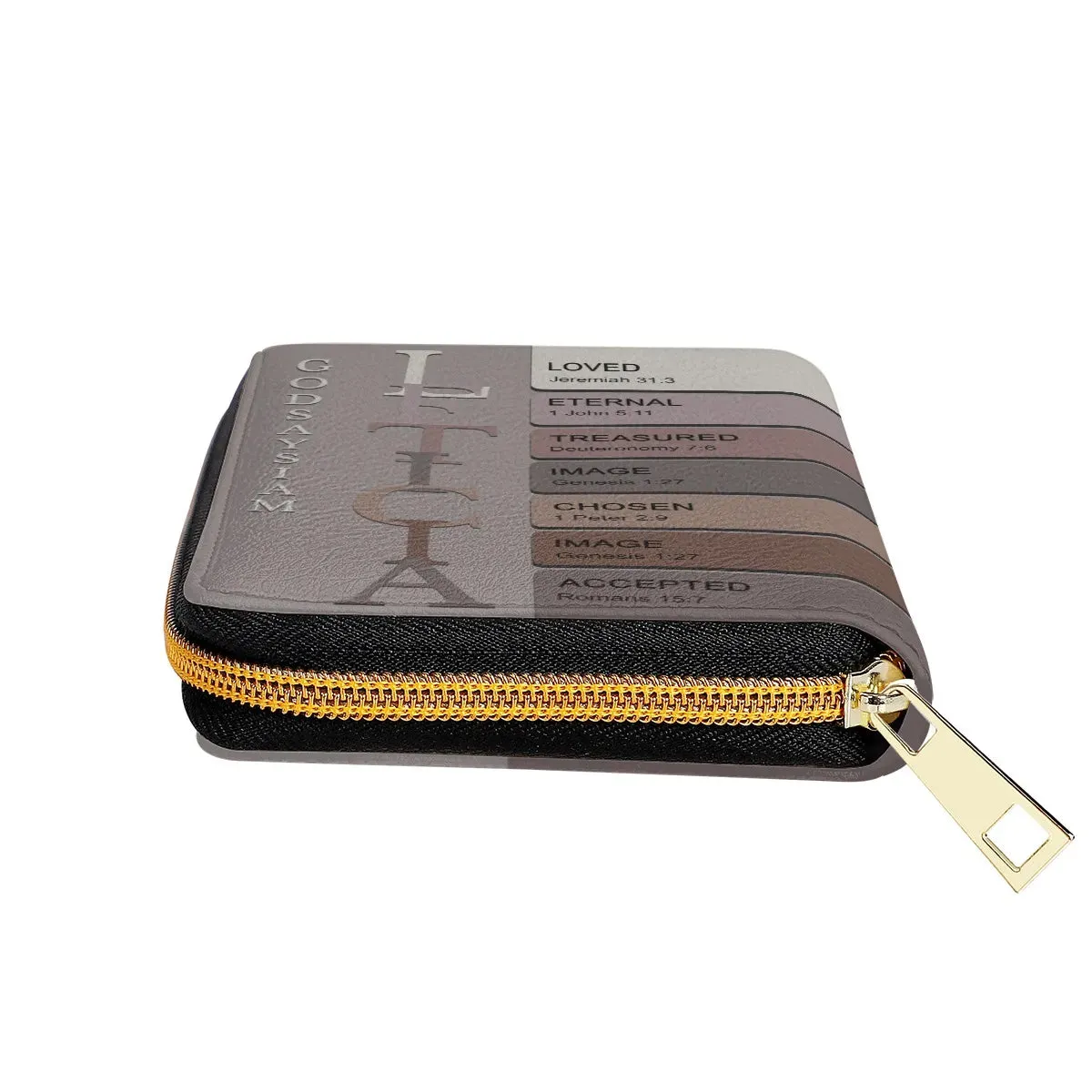 CHRISTIANARTBAG Cosmetic Bags - GOD Says I Am - Custom Name Cosmetic Bag - CABCMT01050624.