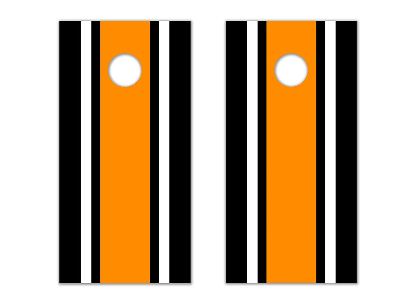 Classic Stripe - Black, White, Orange
