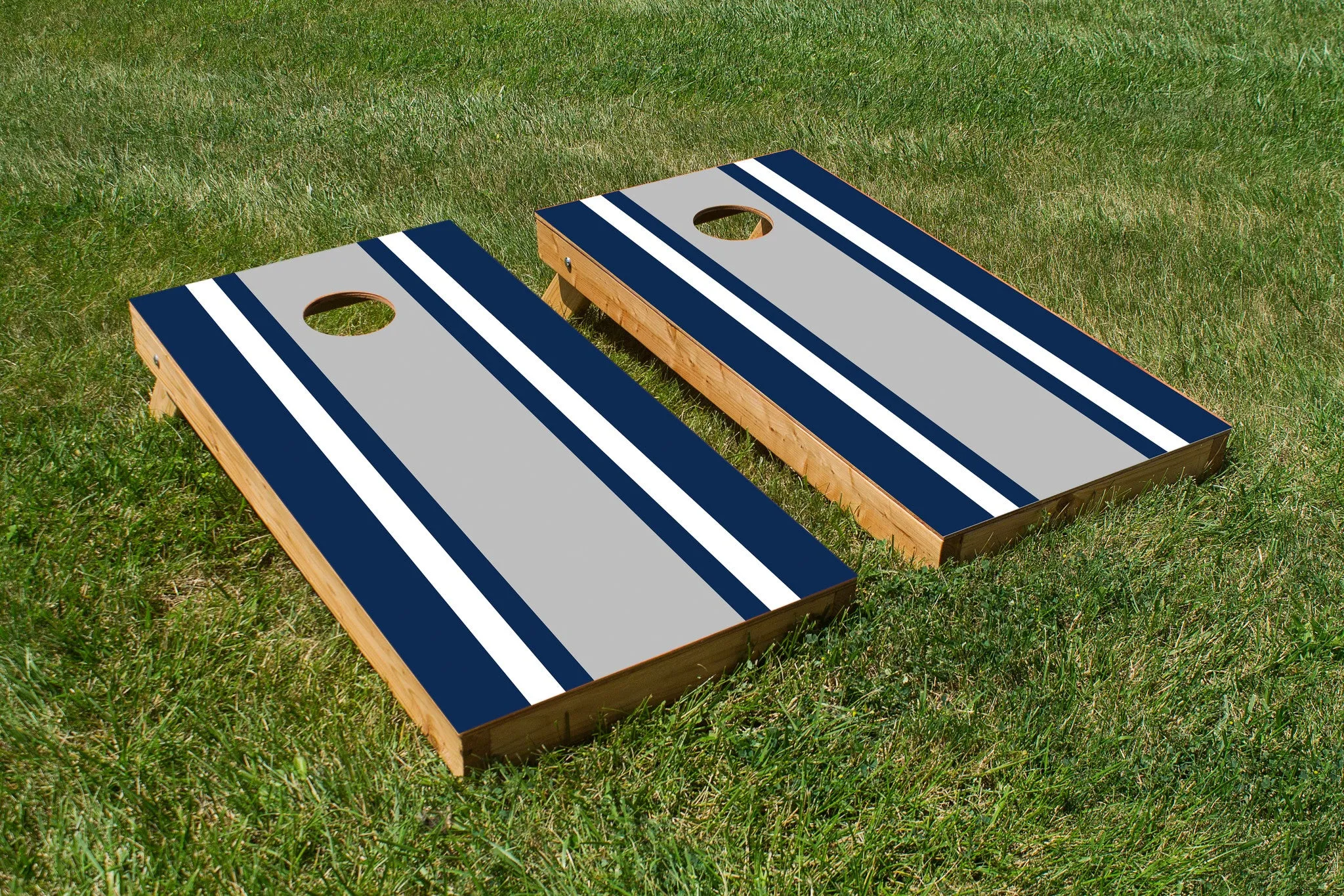 Classic Stripe - Blue, White, Grey