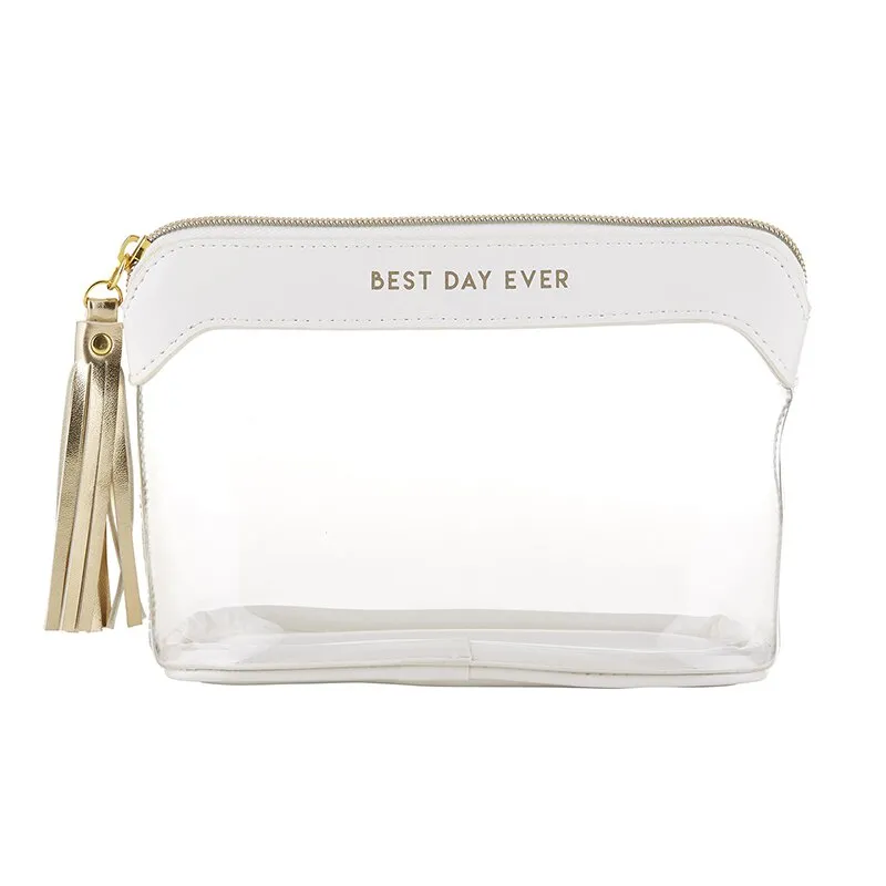 Clear Wedding Day Cosmetic Bag