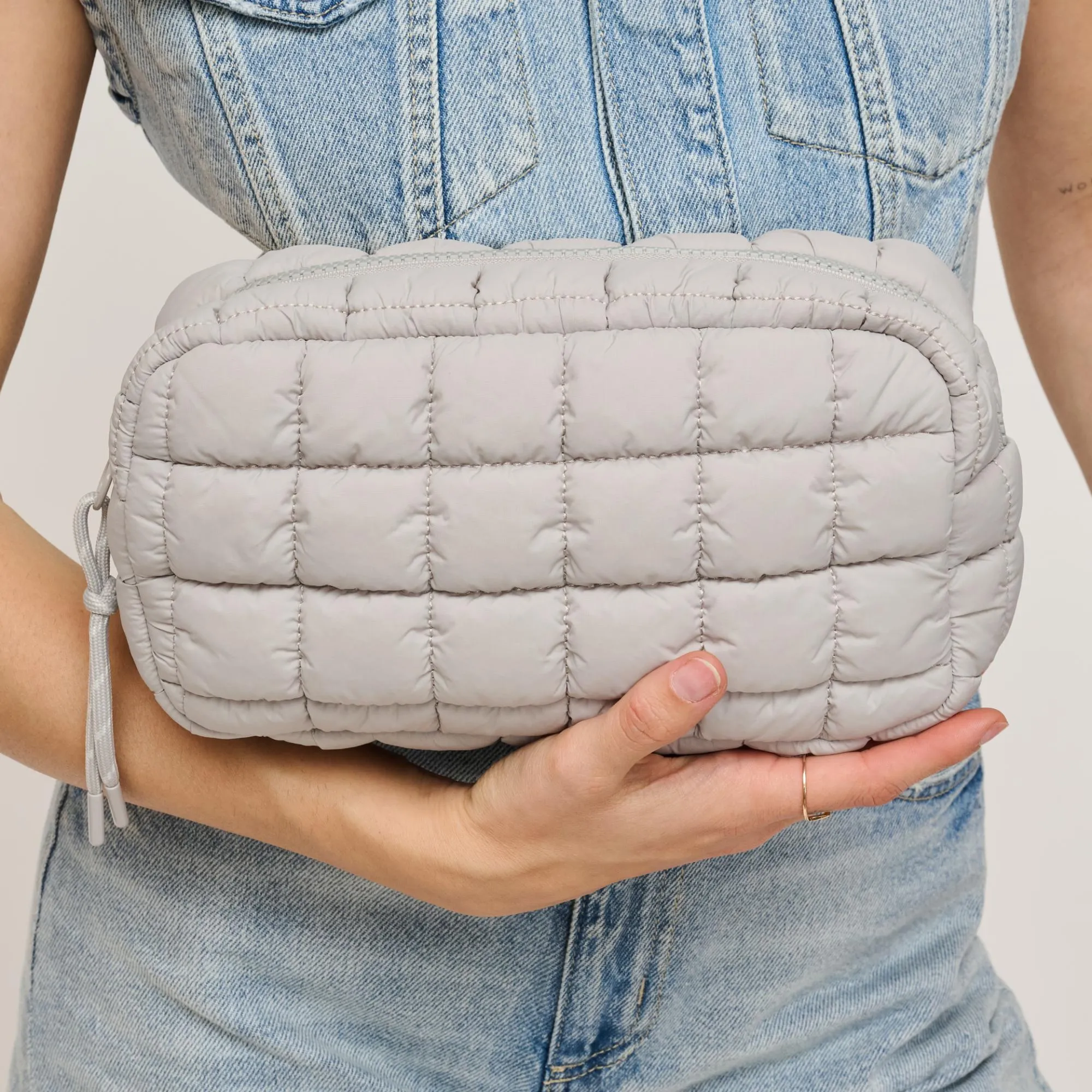 Cloud Nine - Quilted Puffer Nylon Cosmetic Pouch