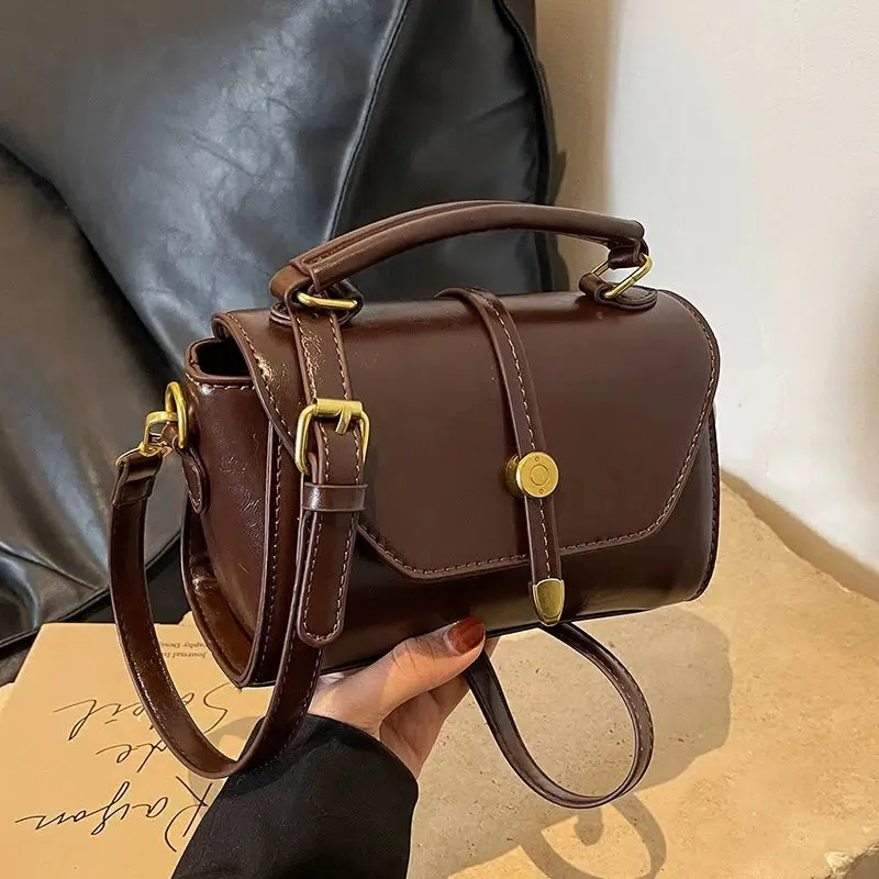 Compact Leather Crossbody Bag