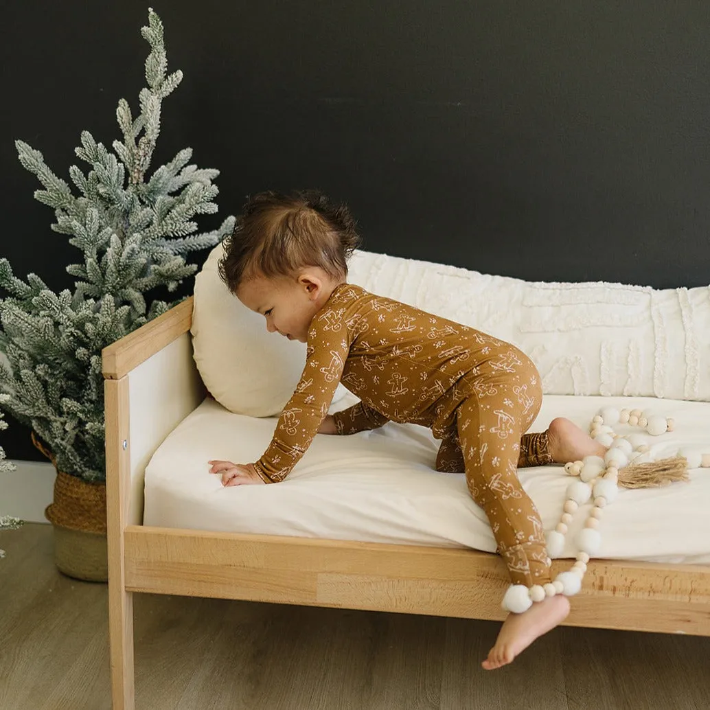Convertible Bamboo Romper- Gingerbread Shred